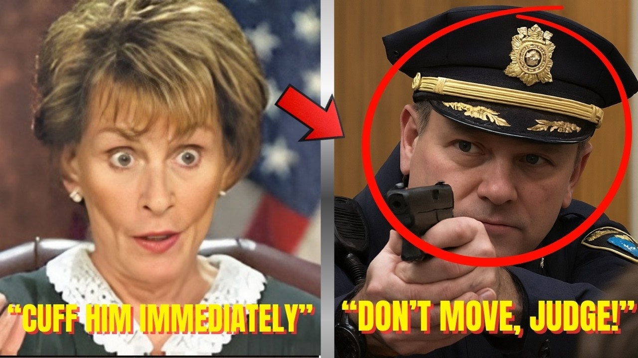 Police Chief Pulls Gun on Judge Judy — Arrested in Under a Minute! ⚖️🚨#JudgeJudy #CourtroomDrama .
