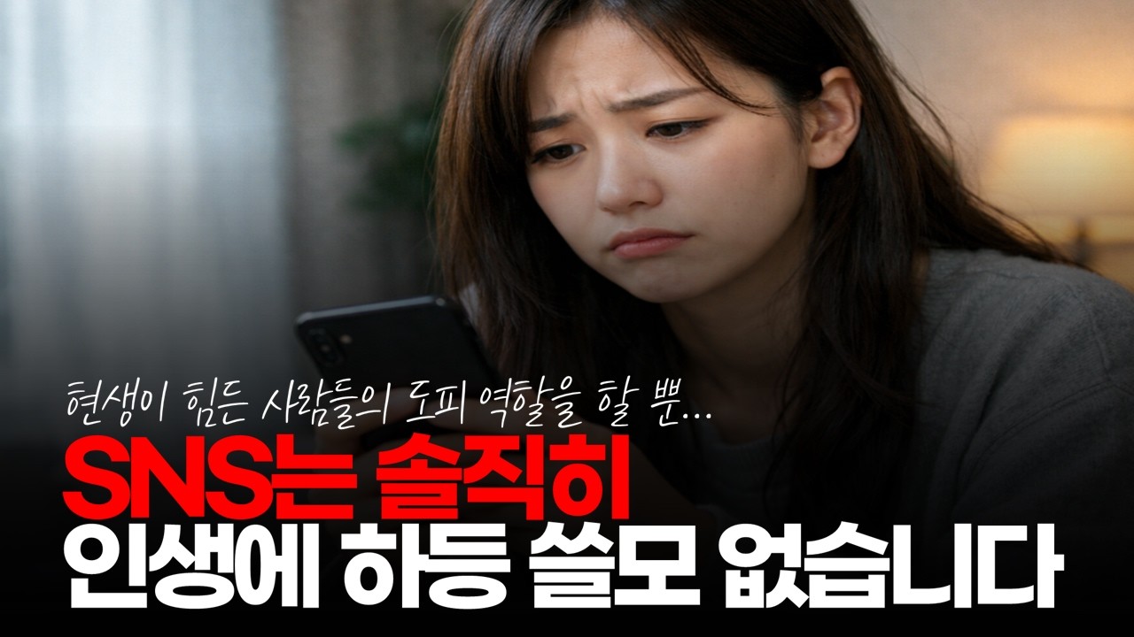 (※시청자댓글) SNS는 솔직히 인생에 하등 쓸모 없습니다. 하면 할수록 정신만 피폐해집니다. #SNS는인생의낭비 #인스타그램 #스레드