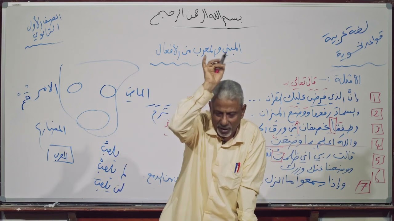 لغة عربية | المبني والمعرب من الافعال | أول ثانوي
