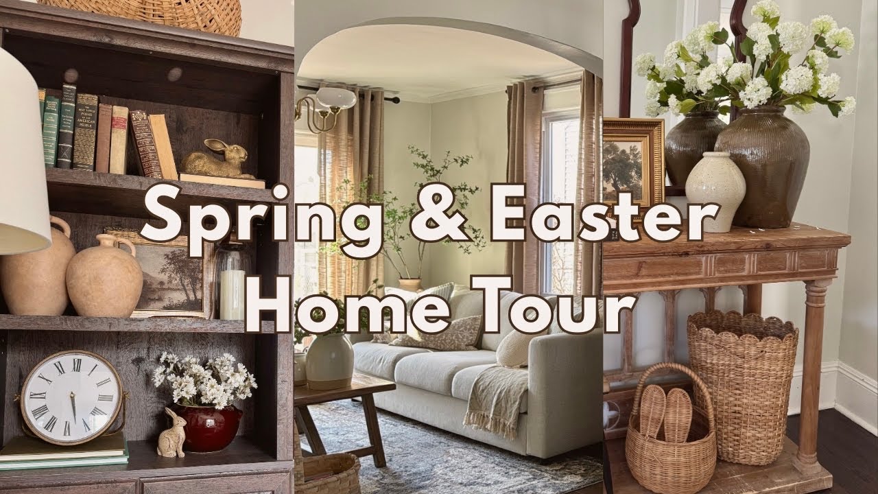Cozy Cottage Spring & Easter Home Tour 2025 | Vintage + Thrifted Decor Ideas