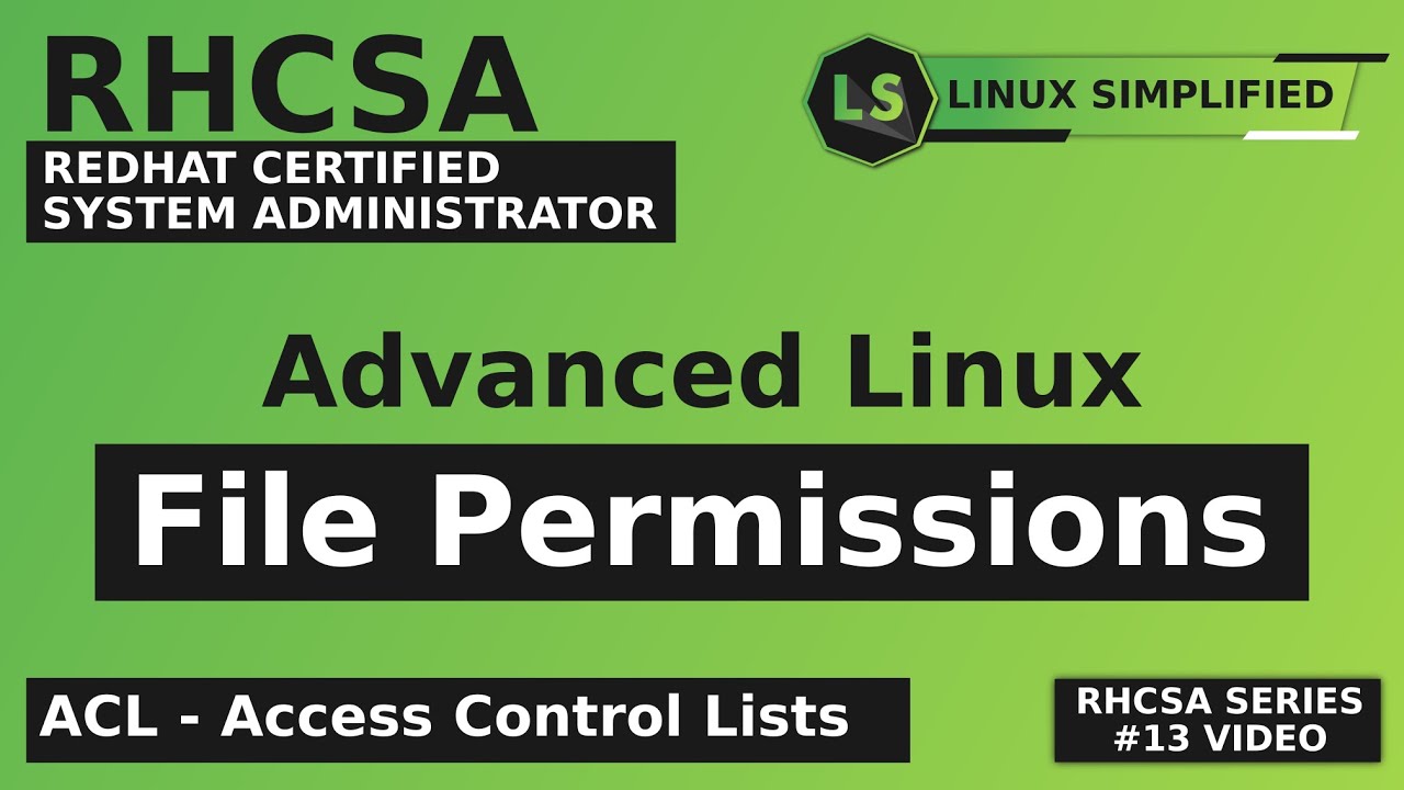 RHCSA | Advanced File Permissions in Redhat Linux ACL | Tamil