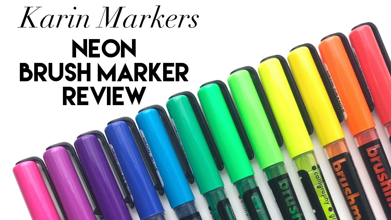 Обзор маркера-кисти Karin Markers NEON