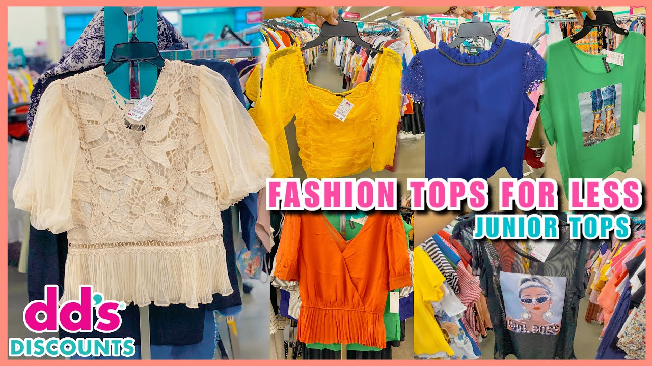🔥DD'S DISCOUNT JUNIOR FASHION TOPS FOR LESS AS LOW AS $3.99❤️DD'S DISCOUNT CLOTHING SHOP WITH ME💟