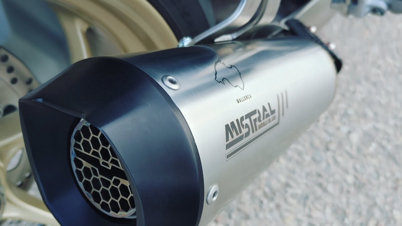 Moto Guzzi v100 stock exhaust vs Mistral Avion GT (hifi video sound)
