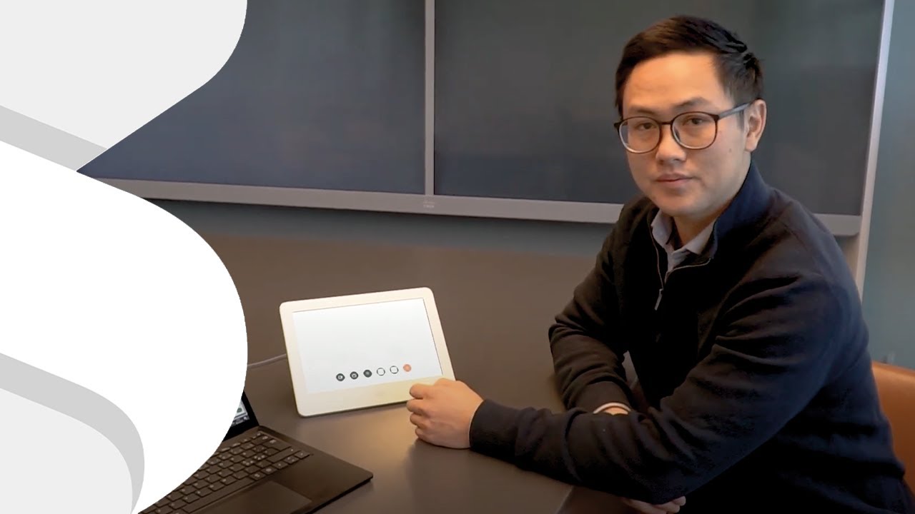 In-room Booking of Room and Video Meeting with Cisco Webex Touch Controller