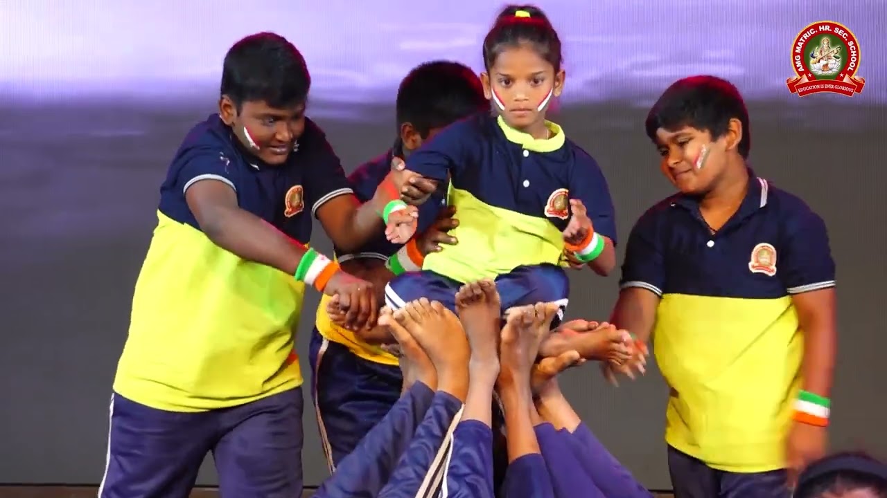 Yoga & Pyramid Formation Performance | 40th Annual Day | AMG Matric Hr. Sec. School, Bommidi