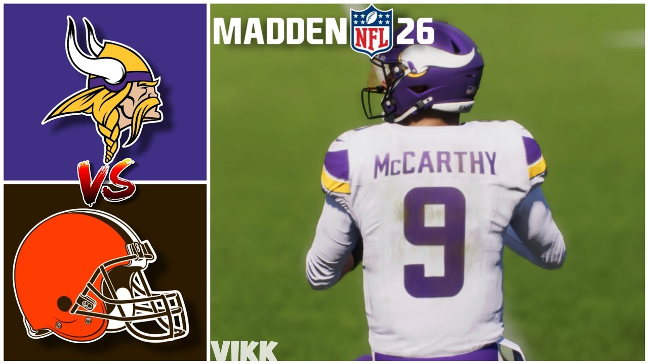 Vikings vs Browns Week 5 Simulation (Madden 26 Rosters)