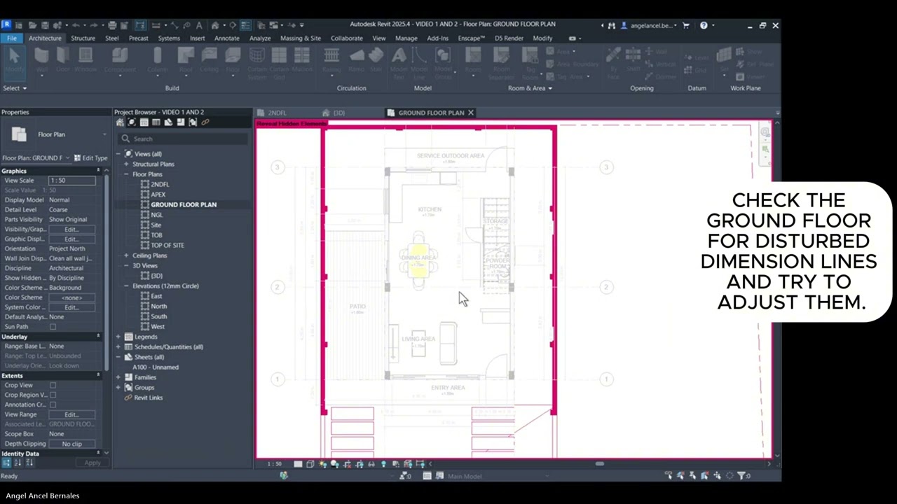 TWO-STOREY HOUSE REVIT TUTORIAL PART 6 - DRAFTING ARCHI PLANS - SFL