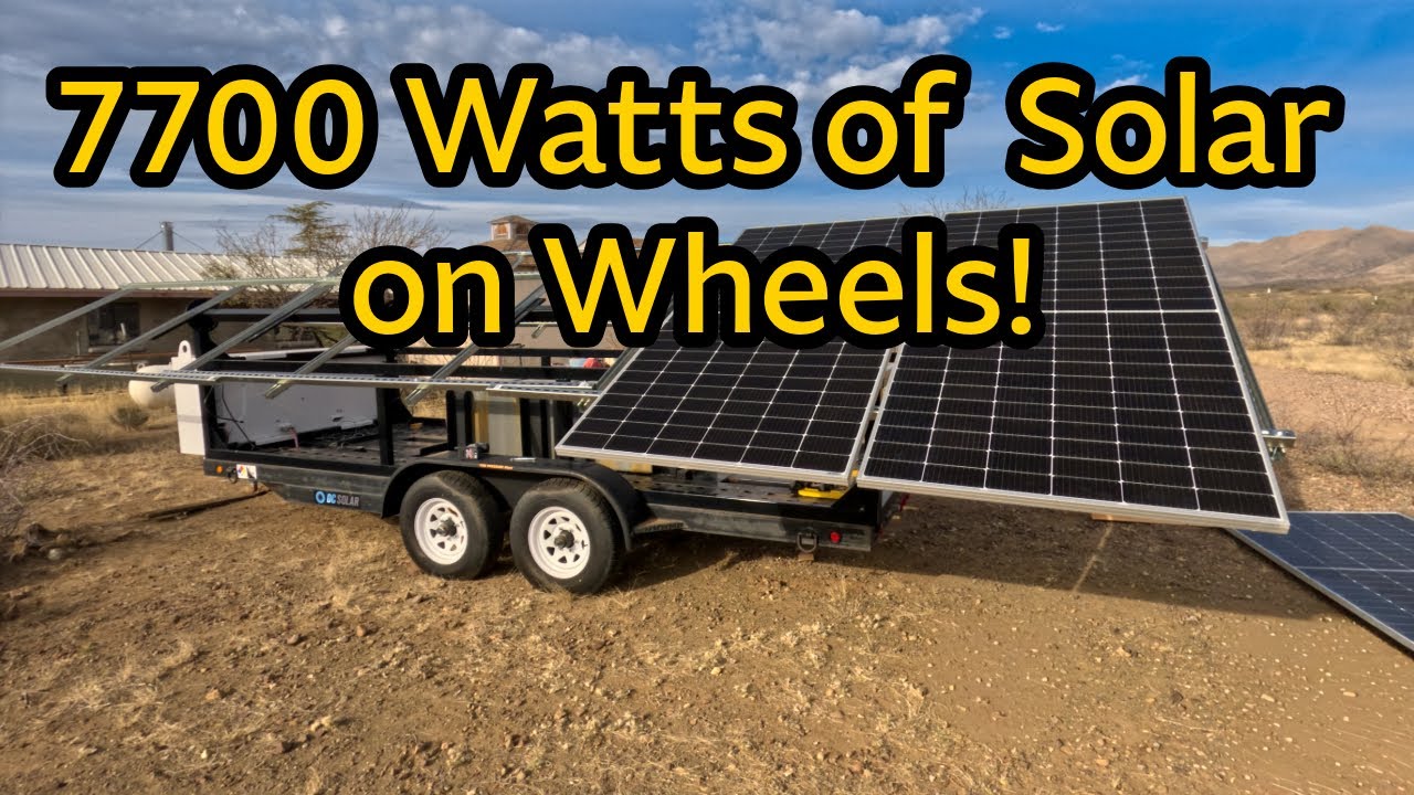 Picking Up 7,700 Watts of Solar Panels | 10-Hour RV Haul and Rolling Solar Trailer Build continues 