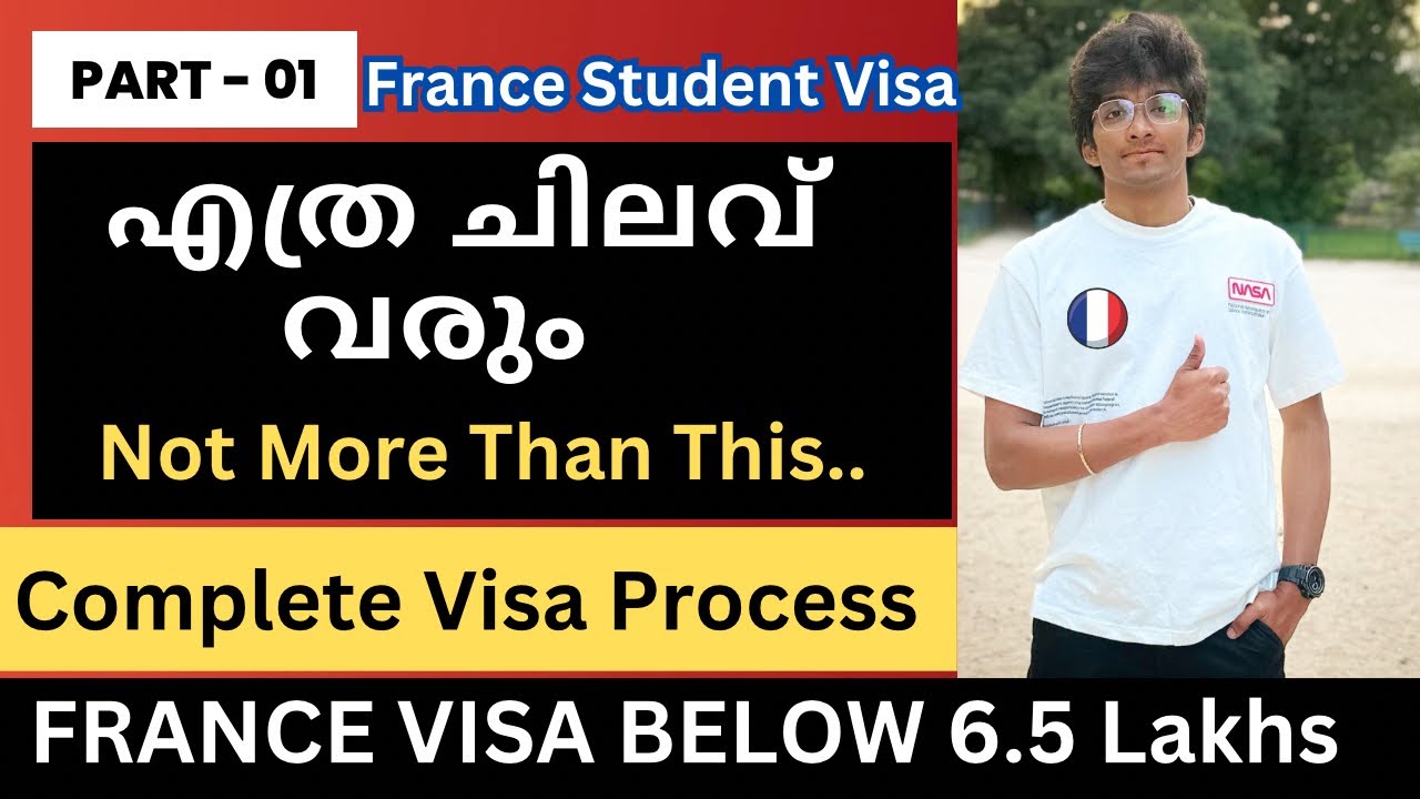 France Student Visa Malayalam | Detailed Visa Expenses For France | 0 to First Two Month Expenses