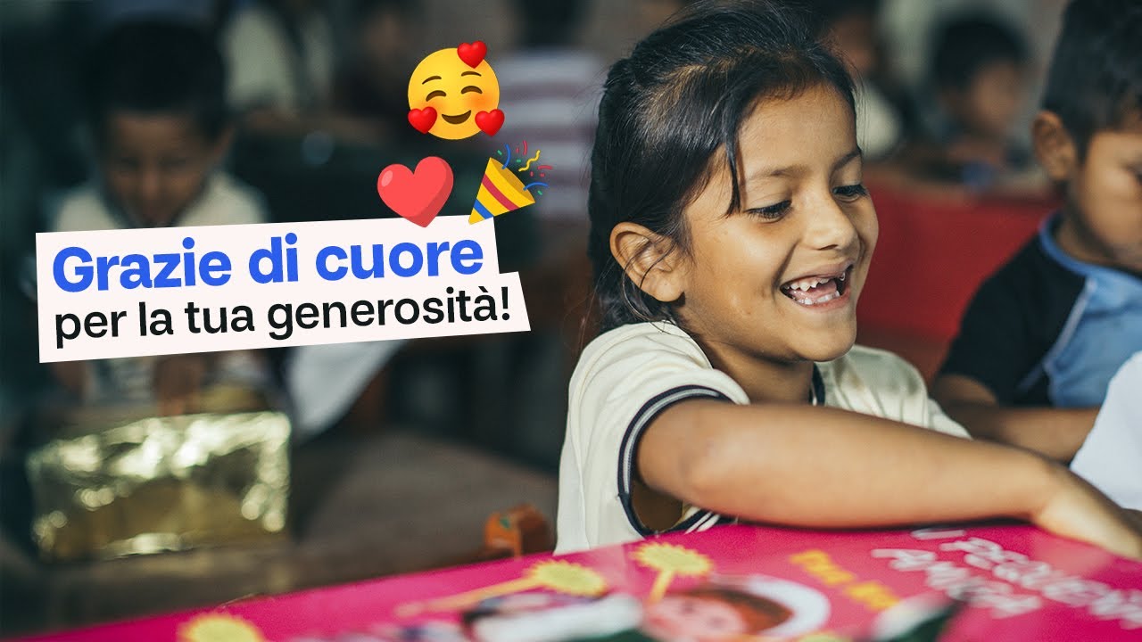 Grazie di cuore per la tua generosit&agrave; | Compassion Italia