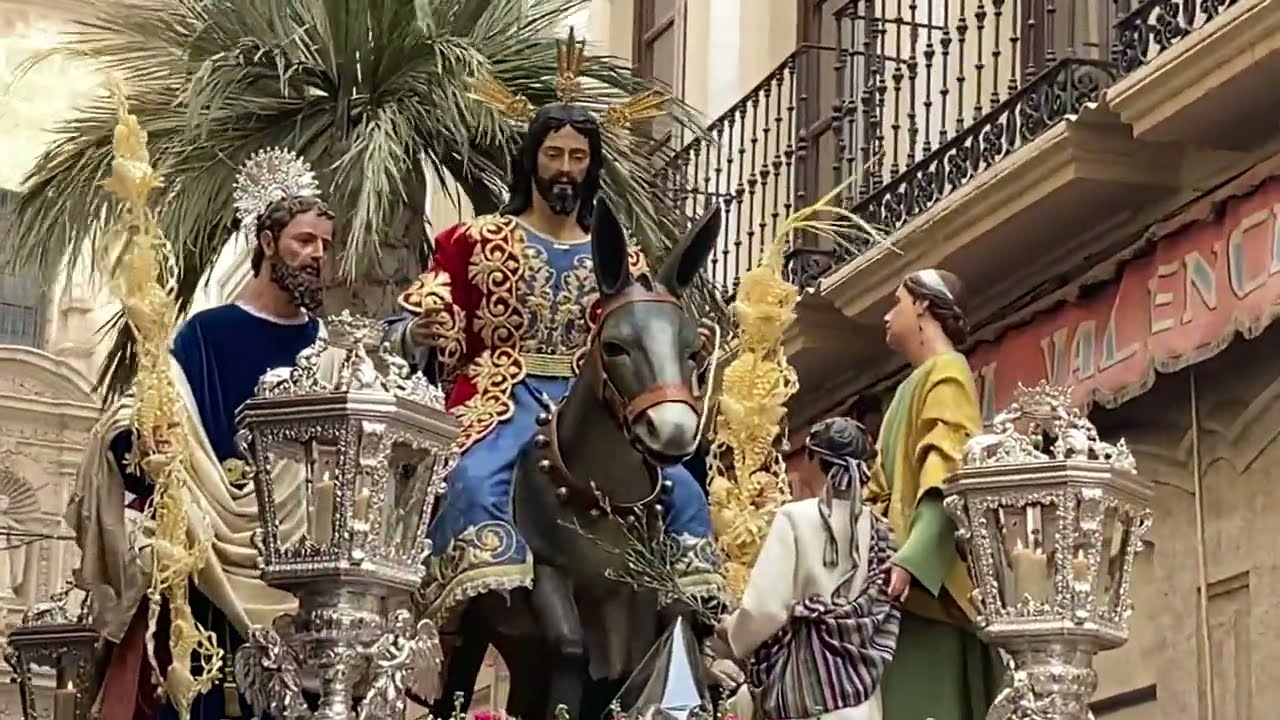 Borriquita por calle tiendas | Almería 2024
