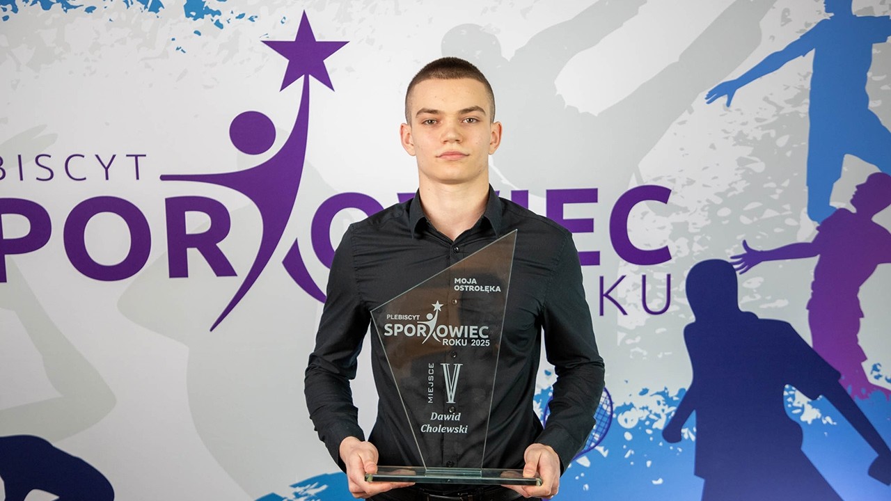 Sportowiec Roku 2025: Dawid Cholewski ex aequo na 5. Miejscu