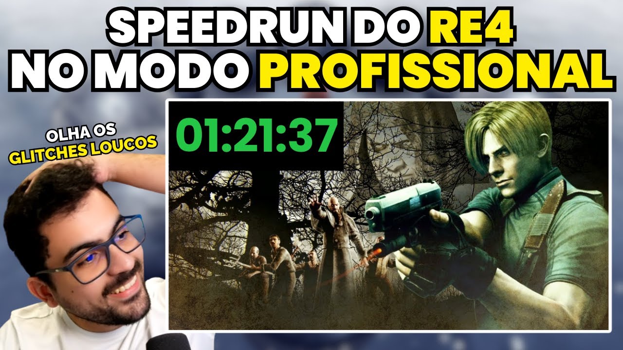 O Cara Zerou o RE4 Clássico no Profissional em 01:21:37 (Recorde Mundial)