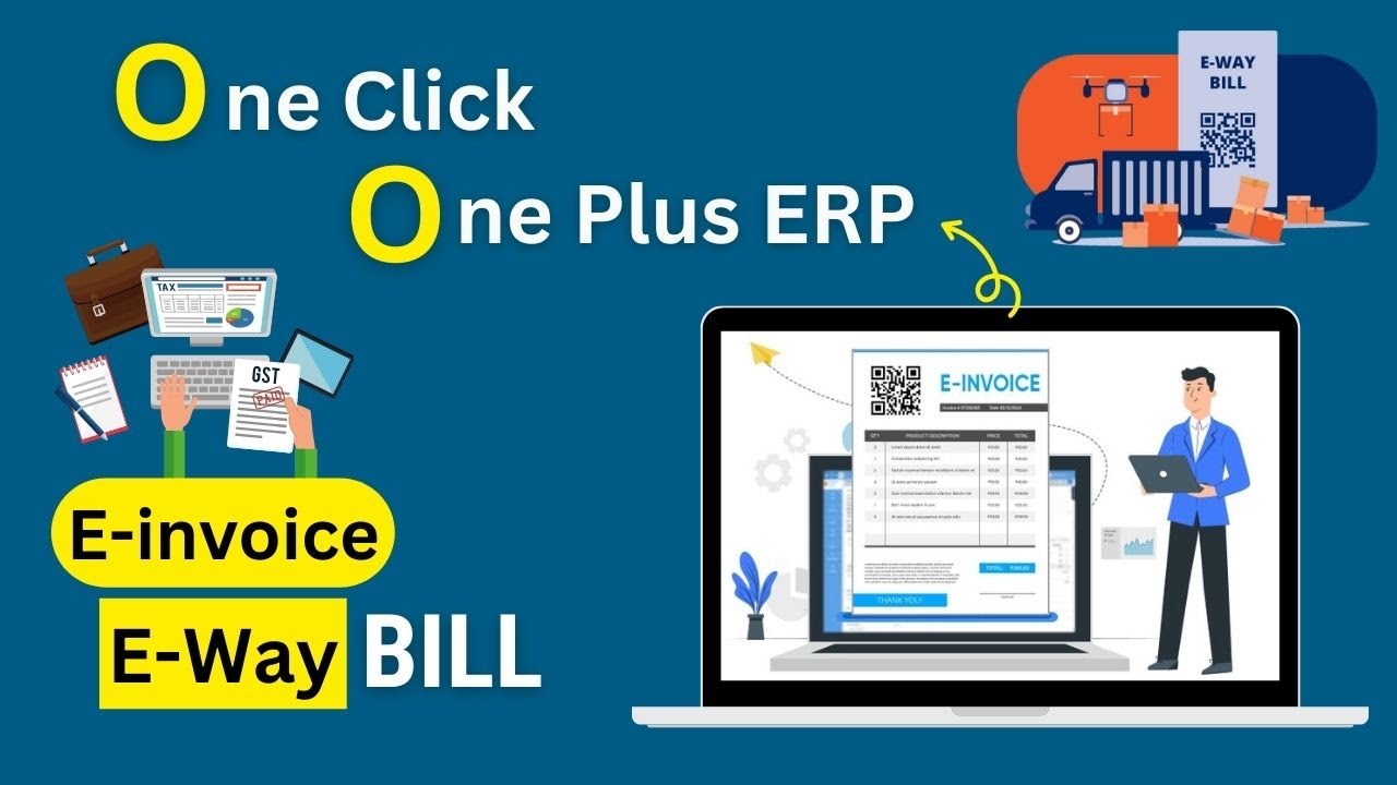 One Click Make E-way Bill and E-Invoice One Plus ERP Software l Digikart POS Billing Software