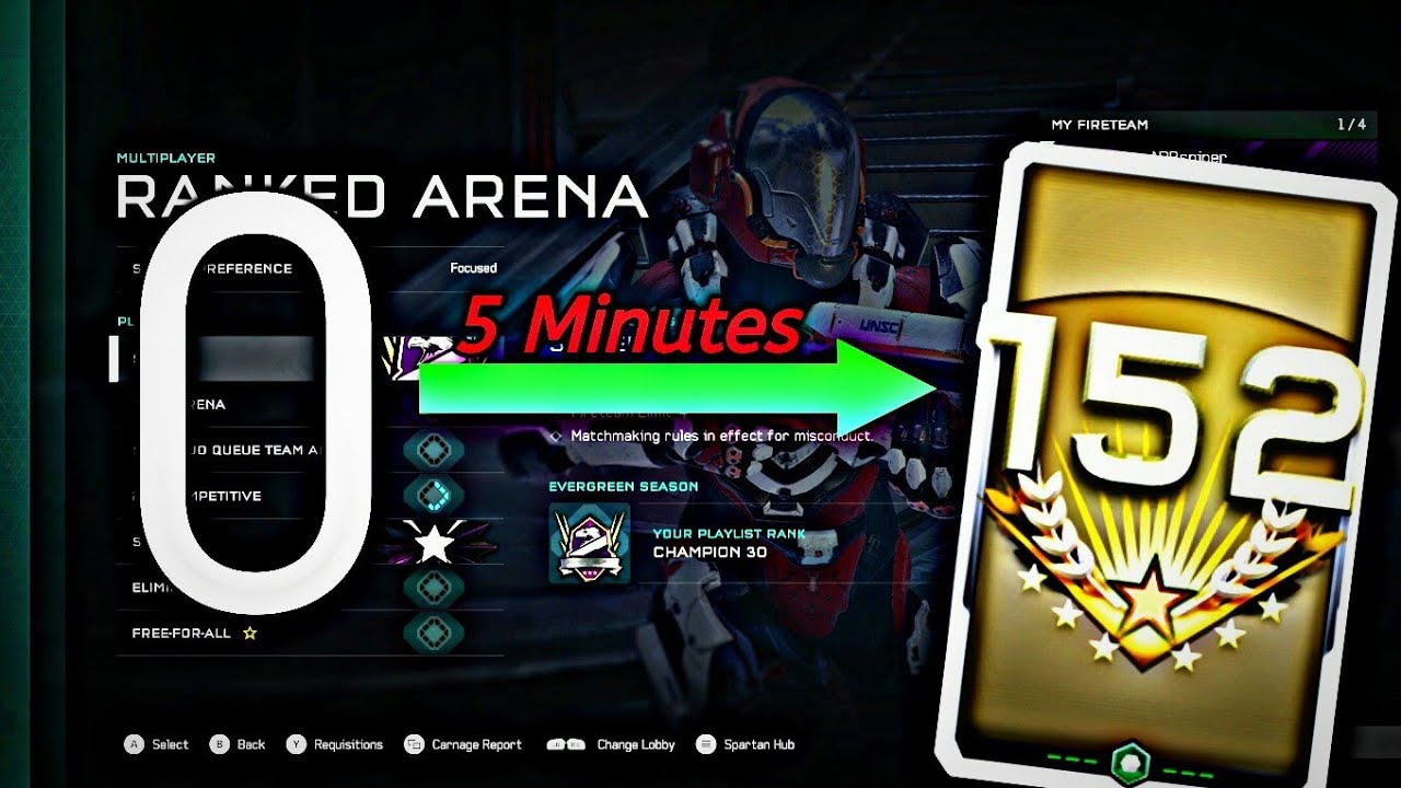 How to Reach Max Rank 152 in Halo 5 - Cheese