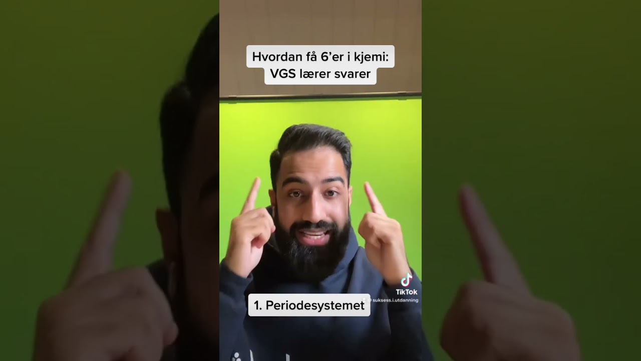 Hvordan f&aring; 6&rsquo;er i kjemi? VGS l&aelig;rer svarer.