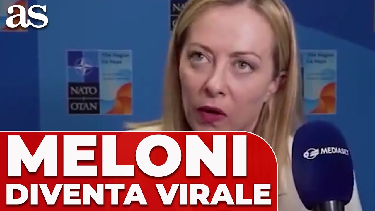 Le STRANE ESPRESSIONI FACCIALI di GIORGIA MELONI al vertice NATO diventano VIRALI