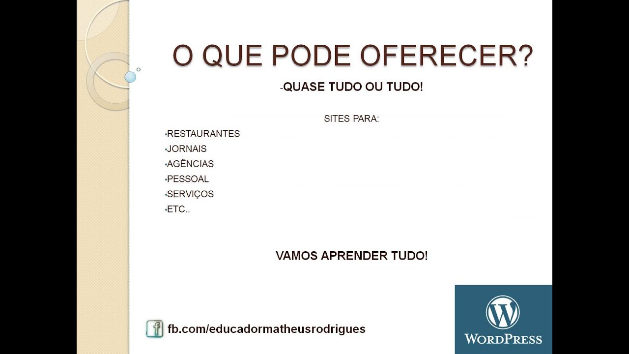 CURSO WORDPRESS #1 - #CRIARSITES