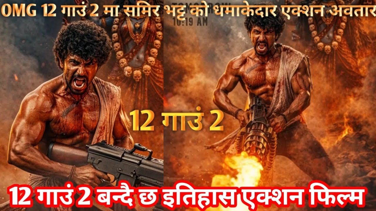 OMG 12 गाउं 2 मा समिर भट्ट को धमाकेदार एक्शन अवतार १२ गाउं 2 बन्दै छ इतिहास एक्शन फिल्म 🔥🔥