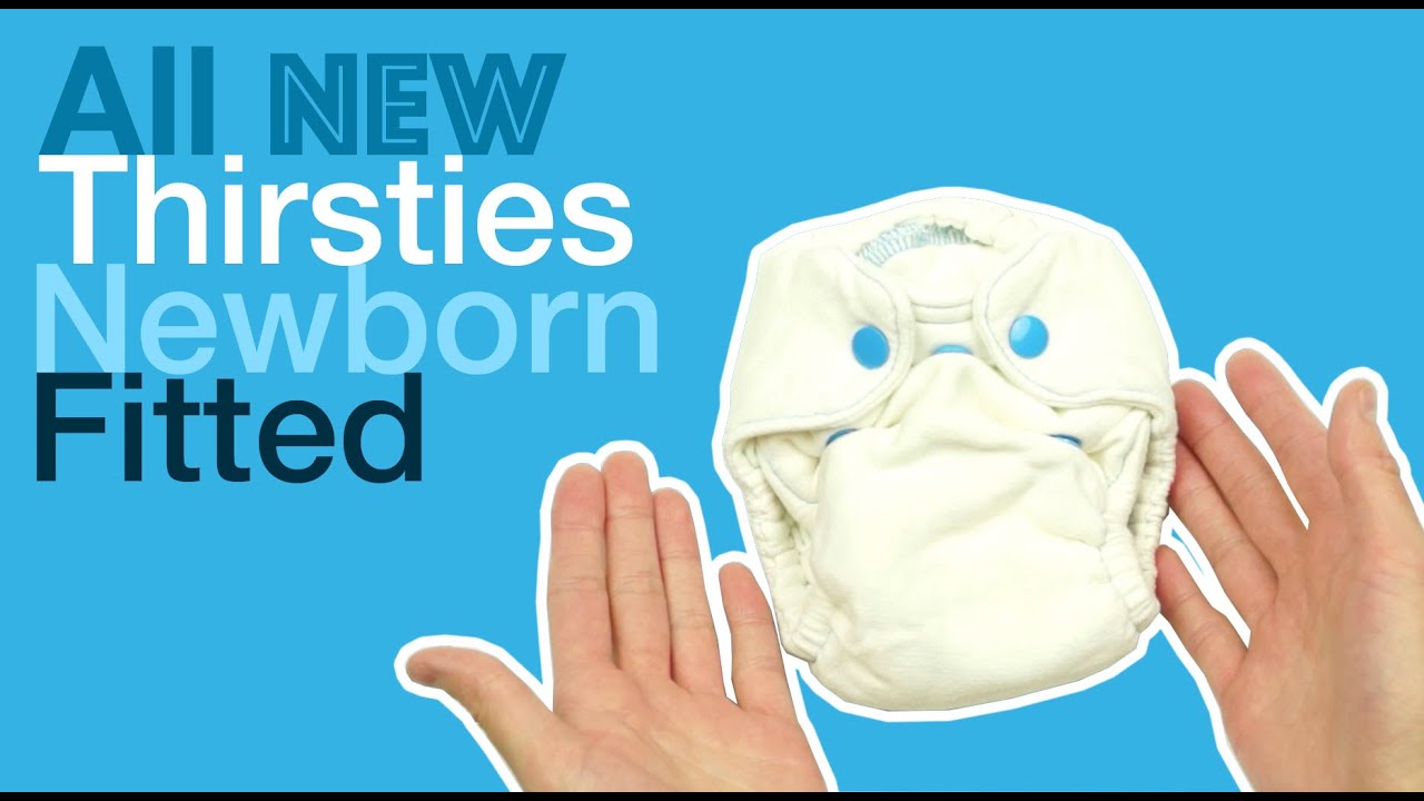 Thirsties Newborn Natural Fitted Cloth Diaper Review - Faiths Attic