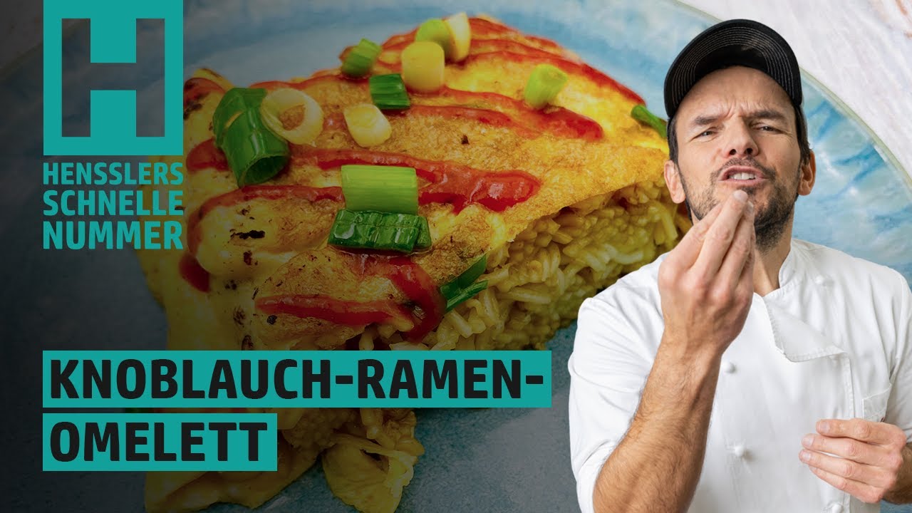 Schnelles Knoblauch-Ramen-Omelett Rezept von Steffen Henssler