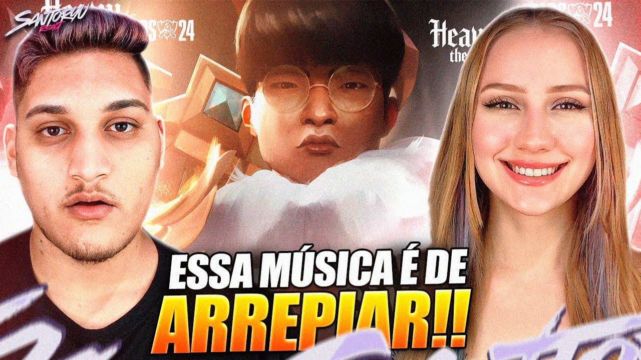Heavy Is The Crown ft. Linkin Park | Tema do Mundial 2024 de League of Legends - REACT EM CASAL