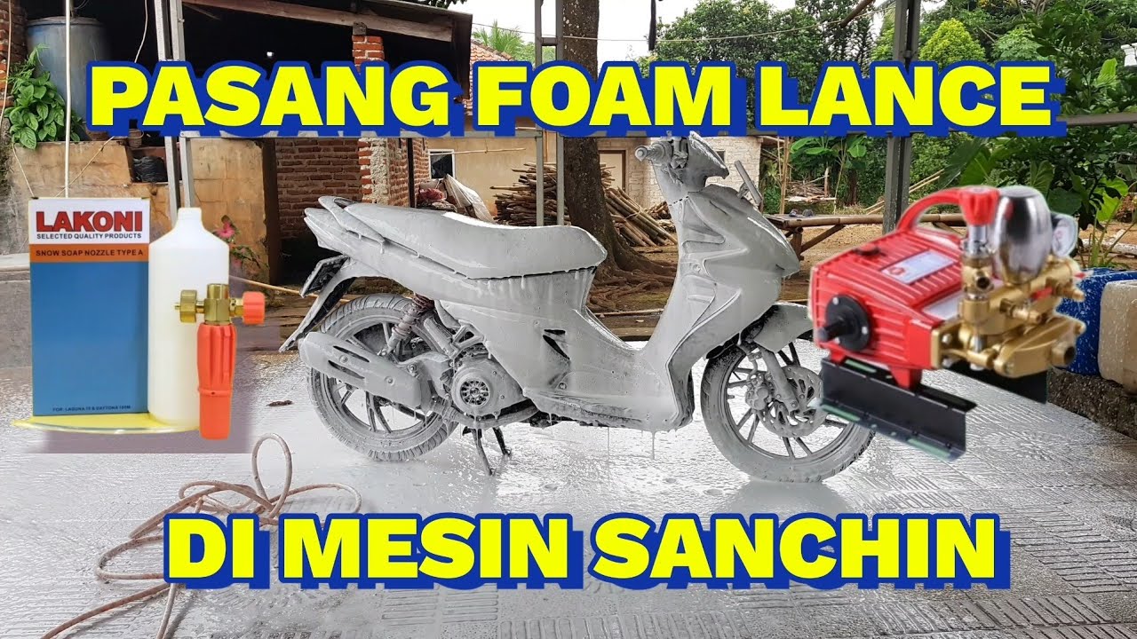 FOAM LANCE TABUNG SALJU LAKONI |PASANG DI MESIN STEAM SANCHIN, SUMURA METRIX