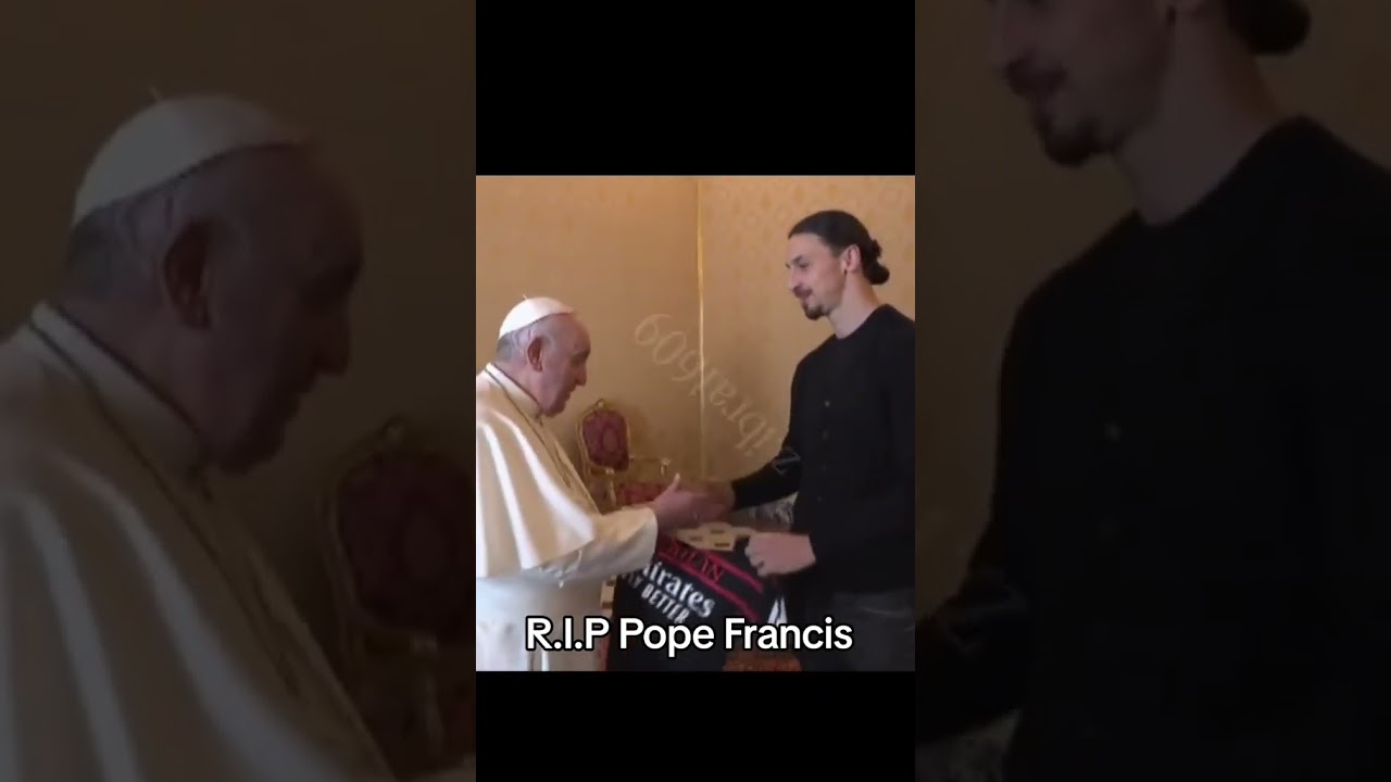 &Eacute;mouvant : La rencontre entre le Pape Fran&ccedil;ois et Ibrahimovic #football