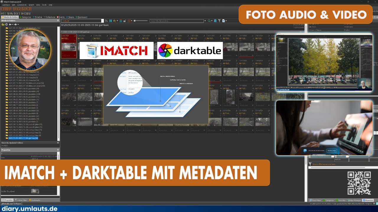 IMATCH, DARKTABLE und die METADATEN