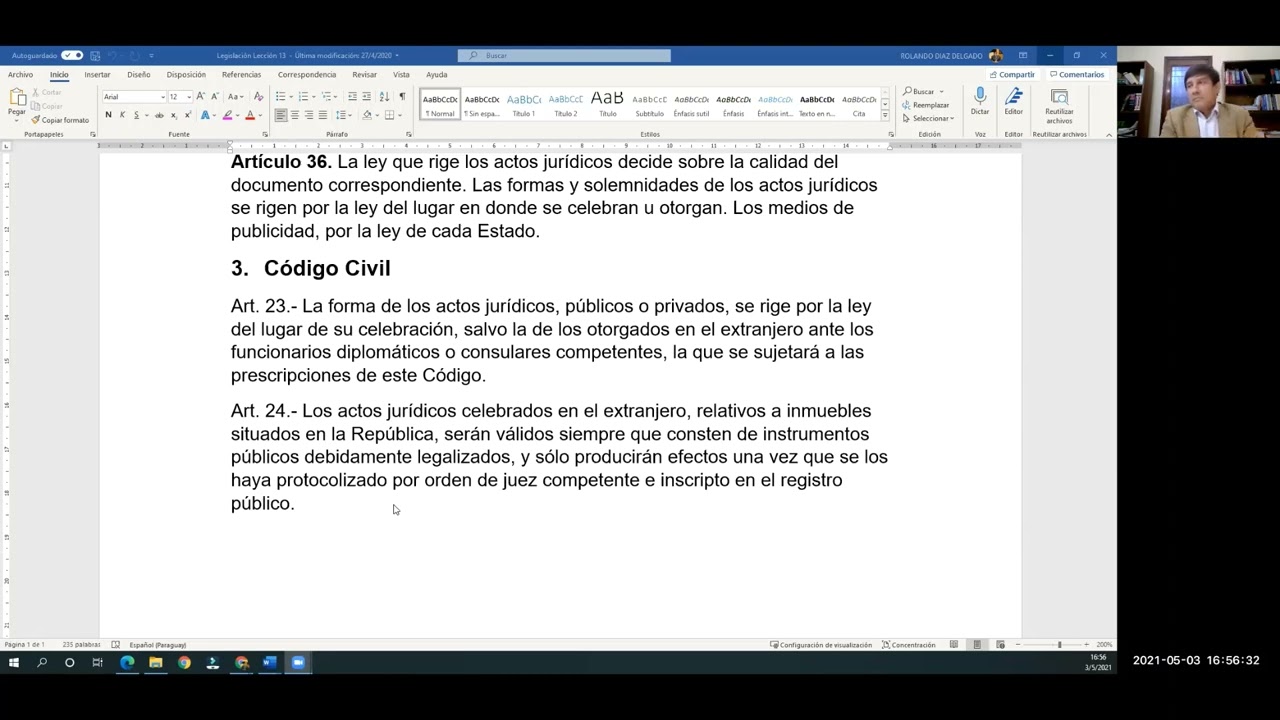 DERECHO INTERNACIONAL PRIVADO - Lección 13   Los actos jurídicos
