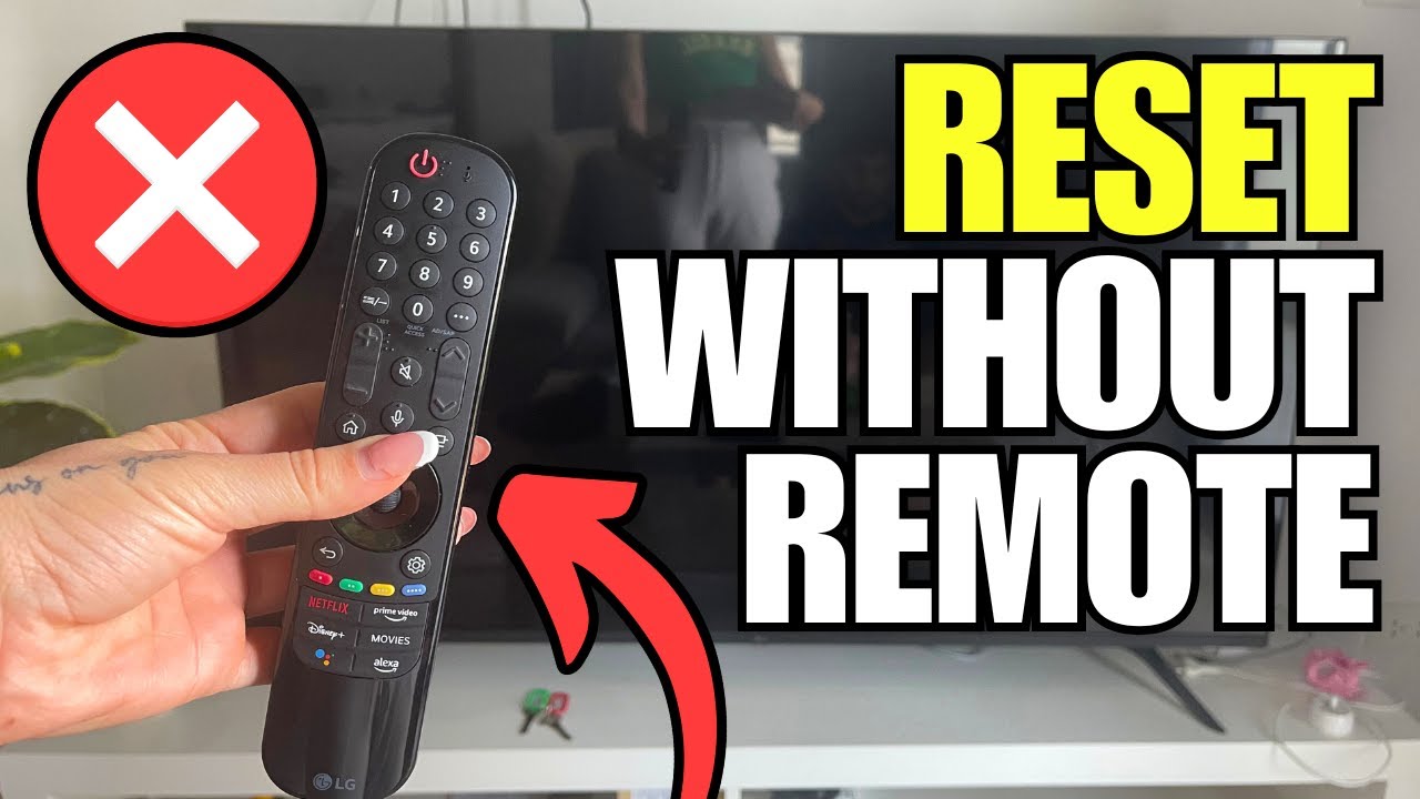 How To Reset TV Without Remote (Hard Reset)