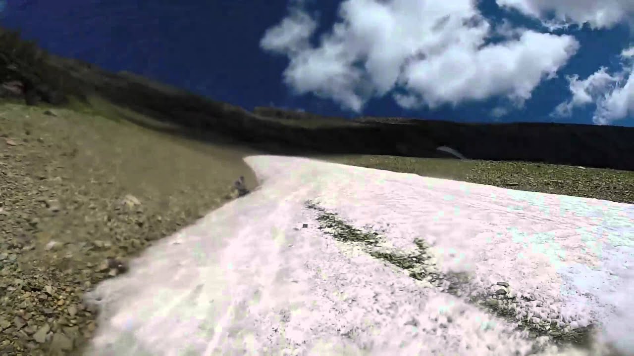 Glacier National Parks Ptarmigan Snow Slide and Lake Dive