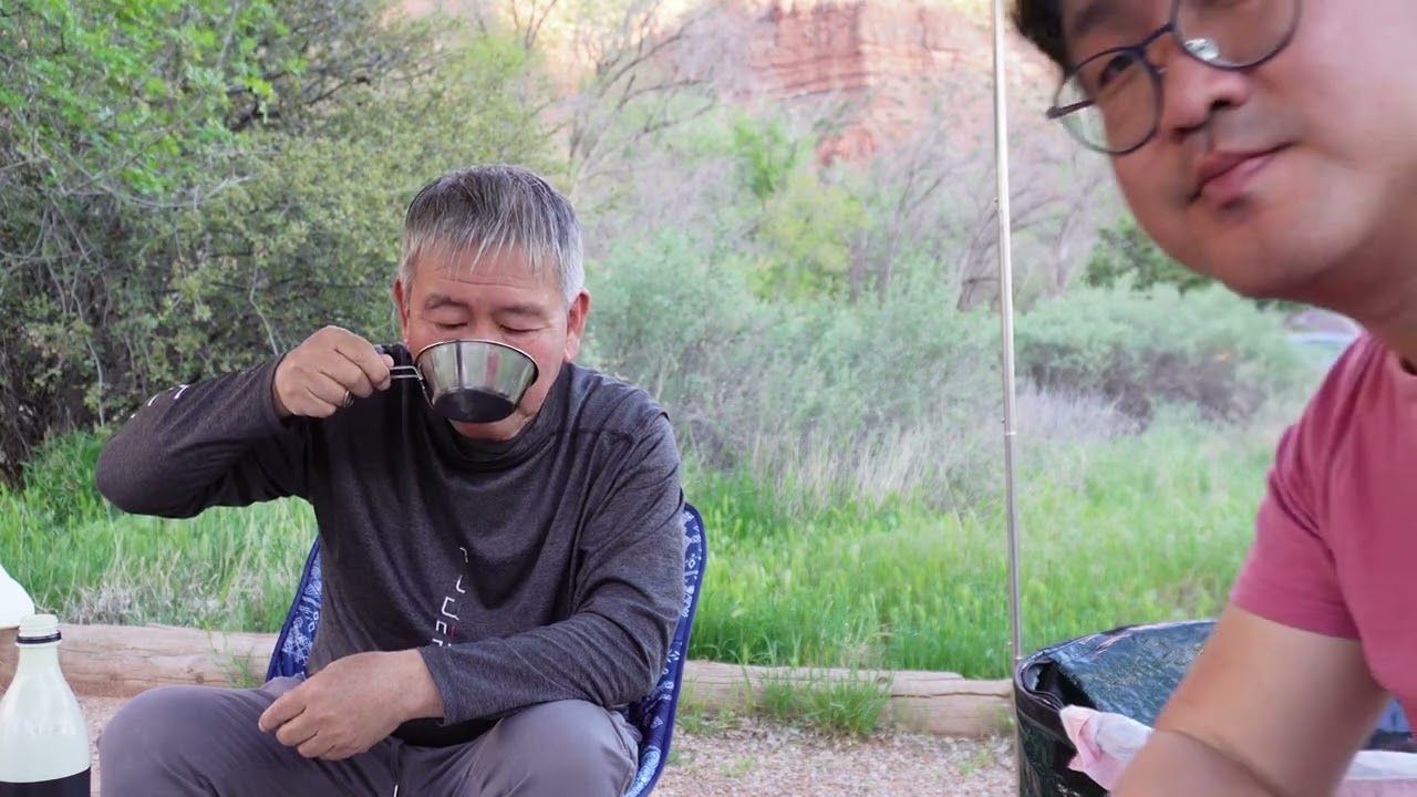 Camping at Watchman Campground within Zion National Park - April 2024