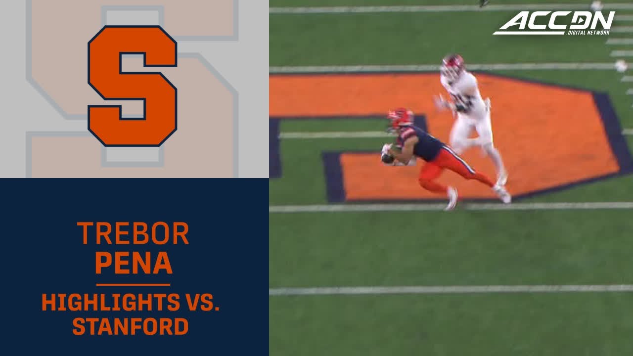 Syracuse WR Trebor Pena Highlights vs. Stanford