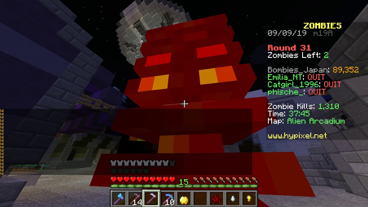 Hypixel Zombies Alien Arcadium- Solo WR (R43)