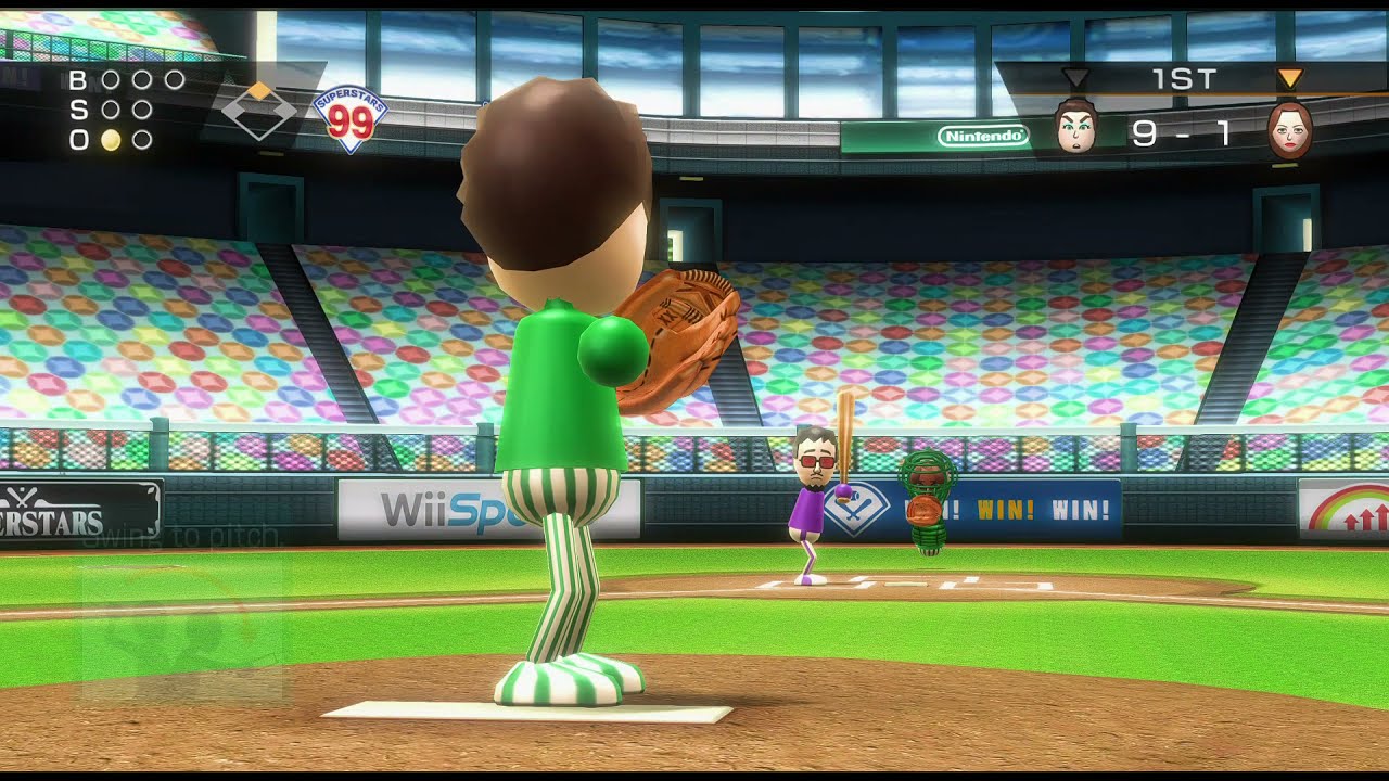 Wii 스포츠 야구 플레이 영상 3 (Wii Sports Baseball Gameplay ) Test Texture Packs | AlexGamingTV