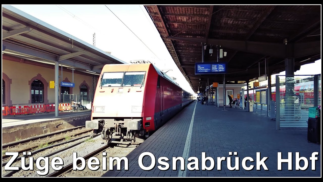 Viel Sonnenschein beim Osnabrück Hbf / Der Zug fährt ab! / Bahnhof Osnabrück Hbf / Deutschland 2022