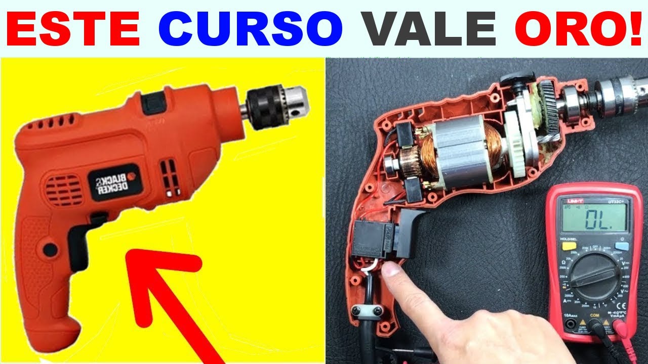 Repara Cualquier herramienta eléctrica Con Este Curso paso a paso para principiantes!