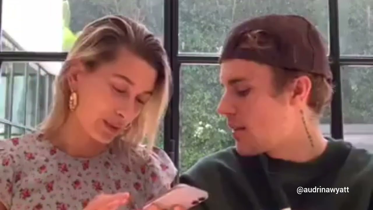 Justin and Hailey Bieber talking about their first kiss after getting back together