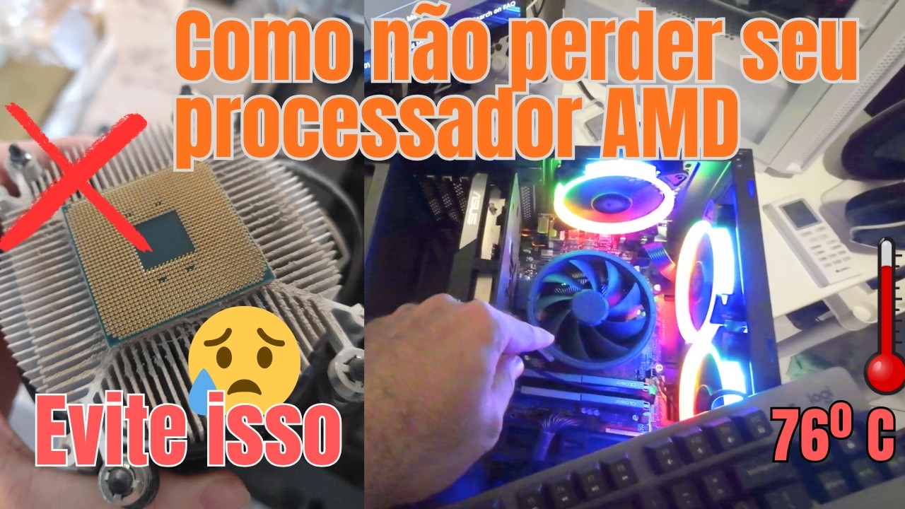 Fazendo Upgrade para Ryzen 7 5700X - como trocar processador AMD sem danificar