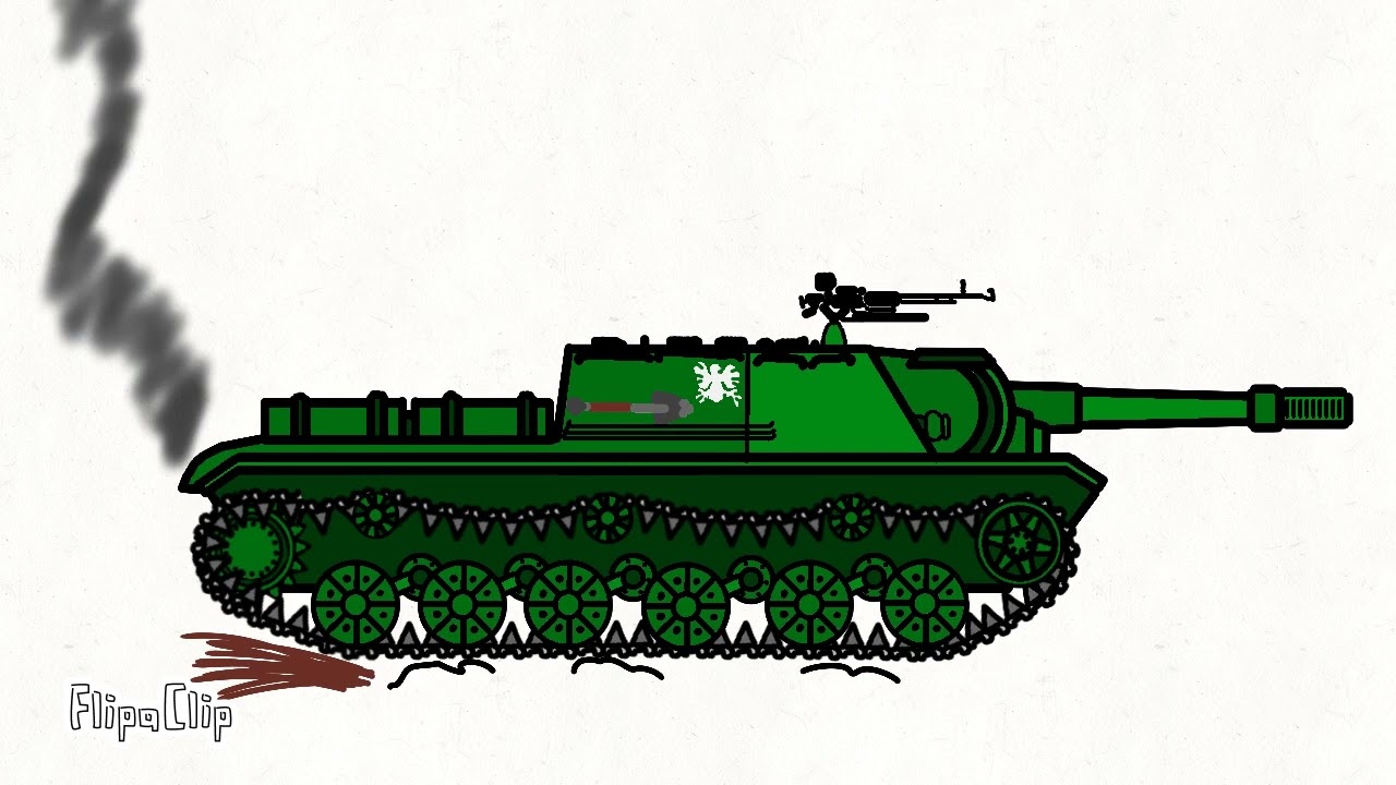 ISU 152 tank test | Olcsi's Tube #animation