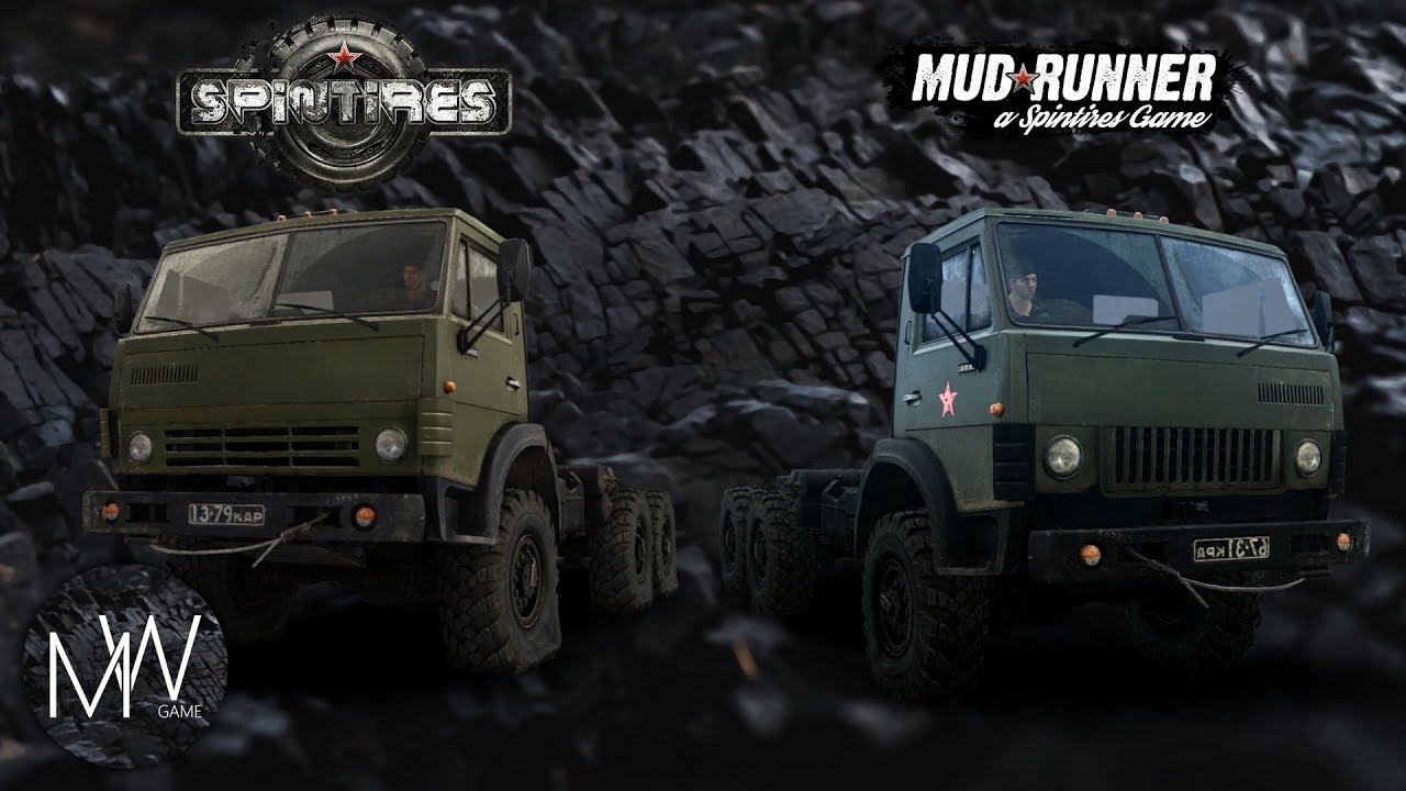 Сравнение КамАЗ-4310 в Spintires и MudRunner