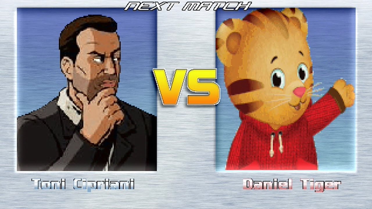M.U.G.E.N BATTLES | Toni Cipriani vs Daniel Tiger | Grand Theft Auto vs Daniel Tiger's Neighborhood