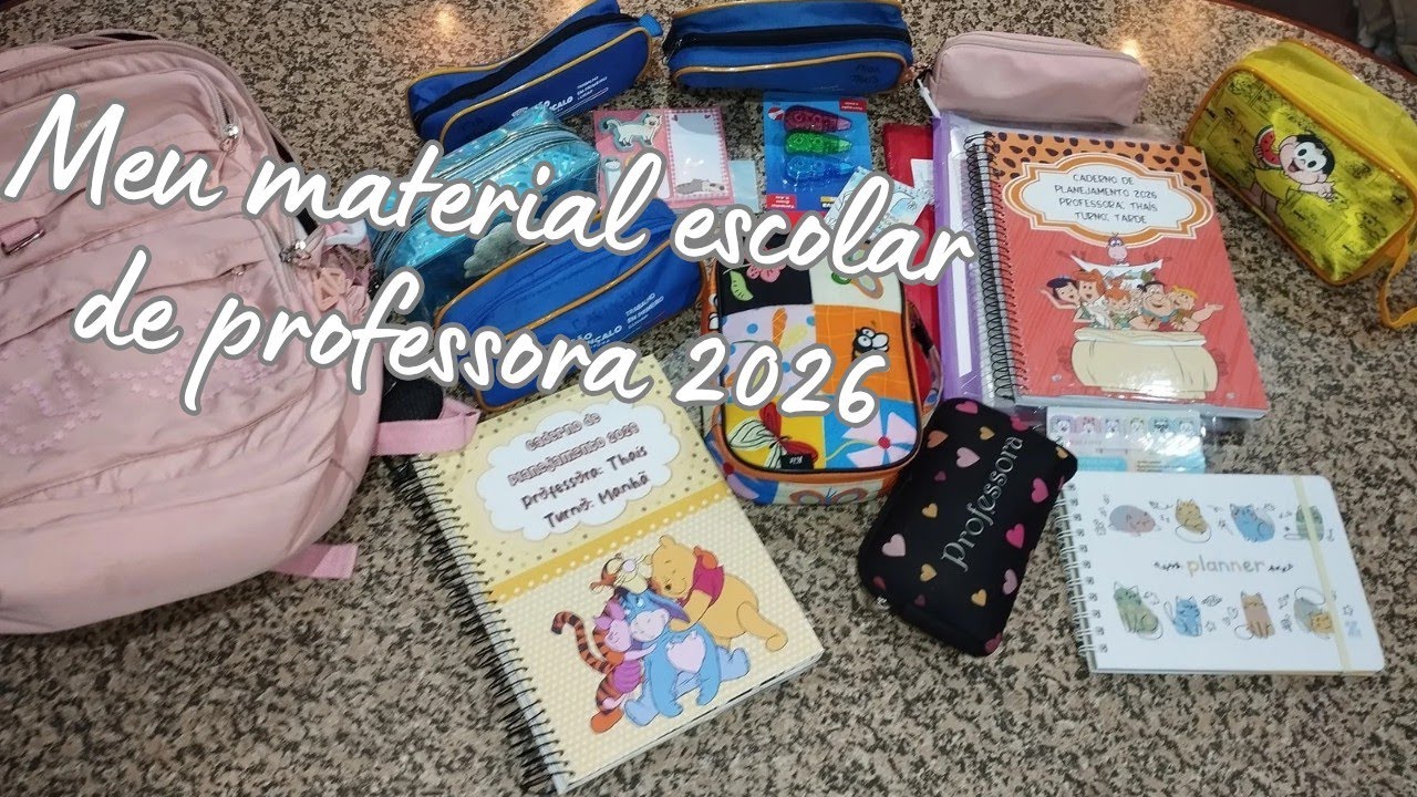 MEU MATERIAL ESCOLAR DE PROFESSORA 2026. 
