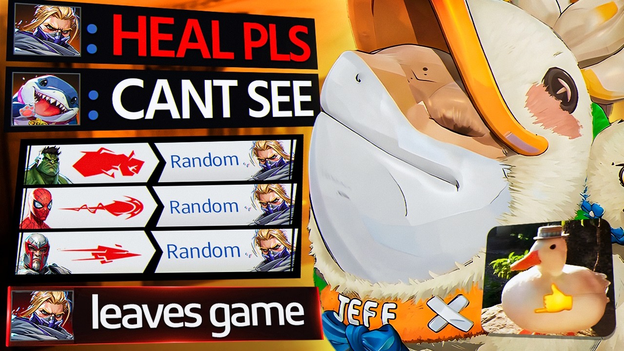 Terrorizing Players as Lore Accurate DUCK Jeff (Marvel Rivals)