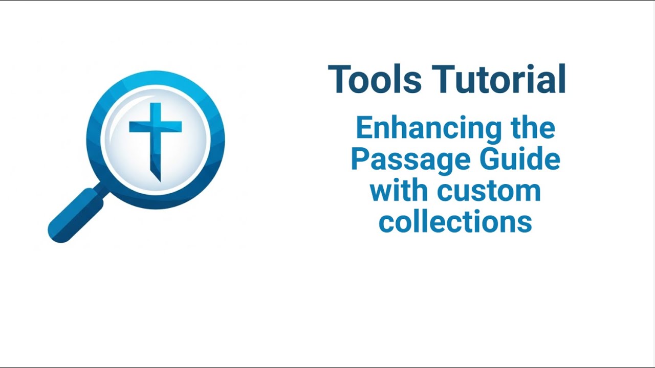 Streamline the Passage Guide  Custom Commentary Collections in Logos