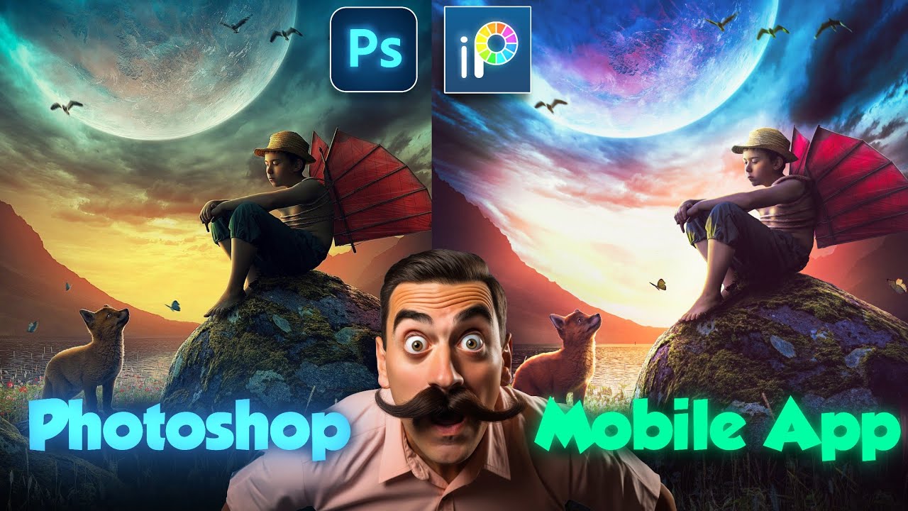 Recreating Photoshop Artworks In Ibis Paint X | Editing Tutorial | Android & ios