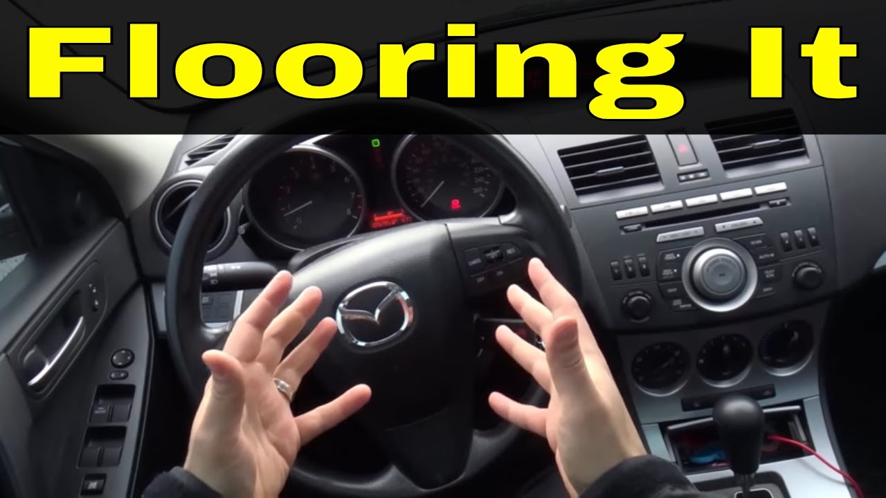 Flooring The Gas Pedal In An Automatic Car-Driving Lesson