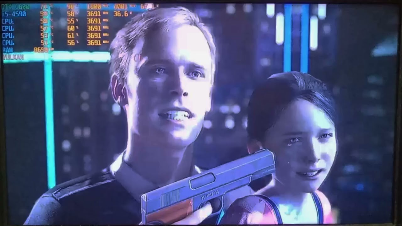 Prueba de Detroit Become Human i5 4590 + gtx1650